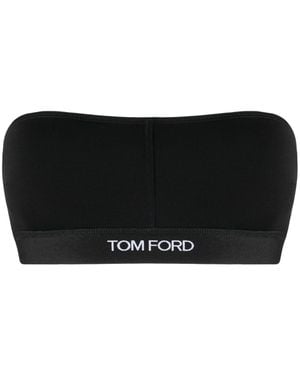 Tom Ford Bra With Embroidery - Black