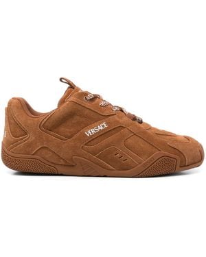 Versace Suede Trainers - Brown