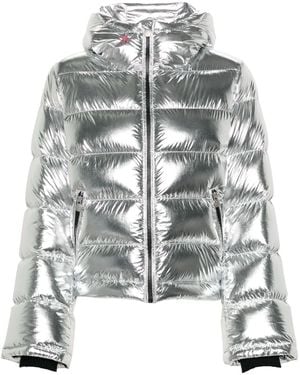 Perfect Moment Metallic Flare Jacket - Grey