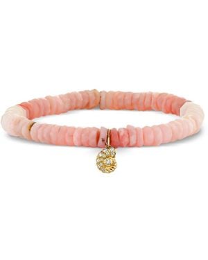 Sydney Evan 14Kt Small Nautilus Opal And Diamond Bracelet - Pink
