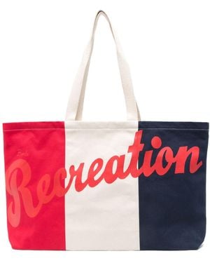 Bode Recreation Tote Bag - Red