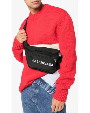 Balenciaga black fanny pack best sale