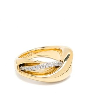 Nikos Koulis 18K Yellow Gold Diamond Halo Ring - Metallic