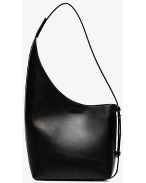Aesther Ekme Demi Lune Asymmetric Bucket Bag - Black