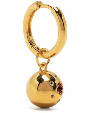 Anissa Kermiche Plated Titillate Crystal Single Drop Earring - Metallic