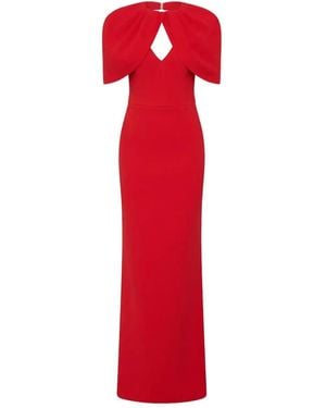 Rebecca Vallance Cameron Cape Gown - Red