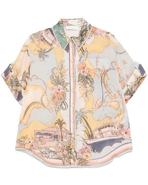 Zimmermann Tallow Printed Shirt - Natural