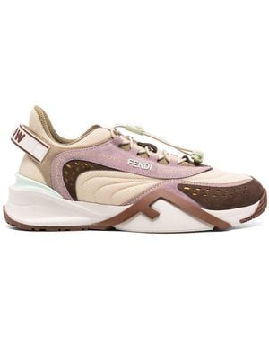 Fendi Neutral Flow Trainers - Pink