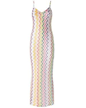 Missoni Zigzag-Pattern Dress - White