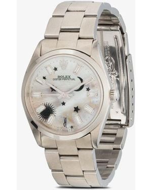 Jacquie Aiche Reworked Vintage Rolex Oyster Perpetual Watch - Metallic
