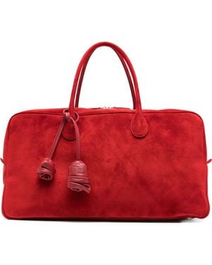Magda Butrym Large Brigitte Suede Tote Bag - Red