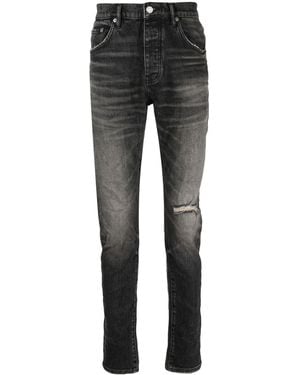 Purple Brand P001 Low-Rise Slim Jeans - Grey