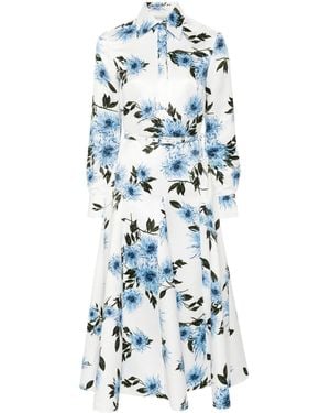 Emilia Wickstead Tomasina Midi Dress - Blue