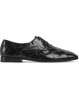 Bottega Veneta Roma Lace-Up Shoes - Black