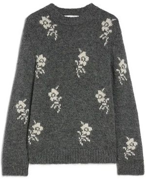 Jil Sander Floral Jumper - Black
