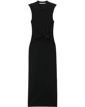 Alexander Wang Knotted Midi Dress - Black
