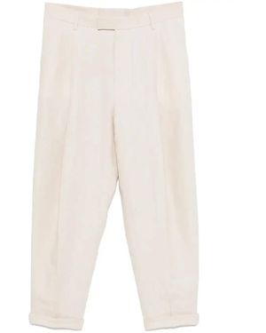 Dolce & Gabbana Lightweight Linen Pants For - White