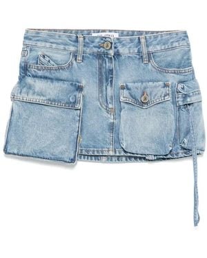 The Attico Fay Mini Skirt - Blue