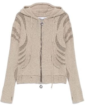 Charlie Constantinou Knit Zip-Up Hoodie - Natural