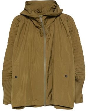 Homme Plissé Issey Miyake Cascade Bomber Jacket - Green