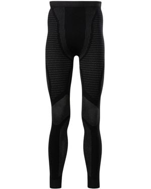 Reebok Baselayer Patterned-Jacquard Leggings - Black