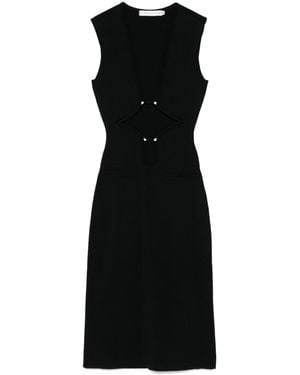 Christopher Esber Bracket Midi Dress - Black