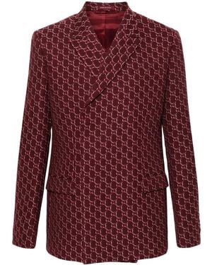 Gucci Gg Shadow Wool Jacket - Red