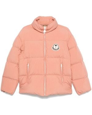 Moncler Genius Logo Patch Down Jacket - Men's - Polyamide/goose Down/goose Feather - Pink