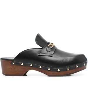 Tom Ford 50Mm Logo-Plaque Mules - Black