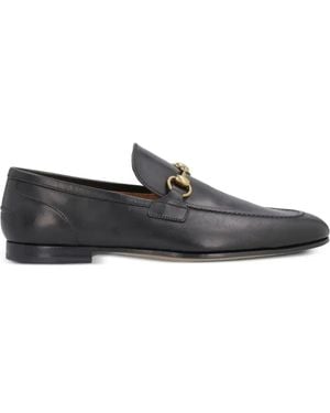 Gucci Jordaan Leather Loafers - Grey