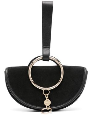 See By Chloé Mara Leather Clutch Bag - Black