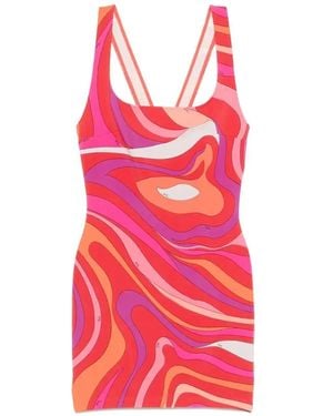 Emilio Pucci Iride-Print Mini Dress - Red