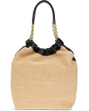 DeMellier London Miami Woven Bucket Bag - Natural