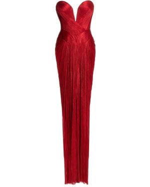 Maria Lucia Hohan Noor Silk Dress - Red