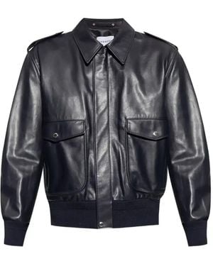Givenchy Flap-Pocket Leather Jacket - Grey
