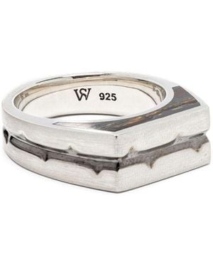 Stephen Webster Sterling Thorn Addiction Malachite Ring - White