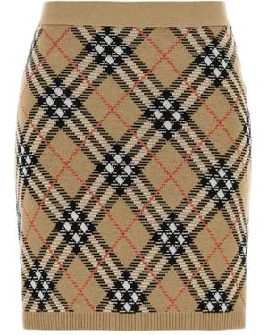 Burberry Embroidered Mini Skirt - Multicolour