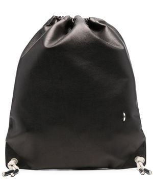 Rick Owens Leather Backpack - Black