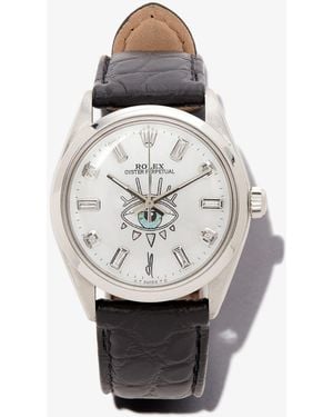 Jacquie Aiche Reworked Vintage Rolex Oyster Perpetual Watch - White