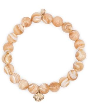 Sydney Evan Stone Shell Bracelet - White