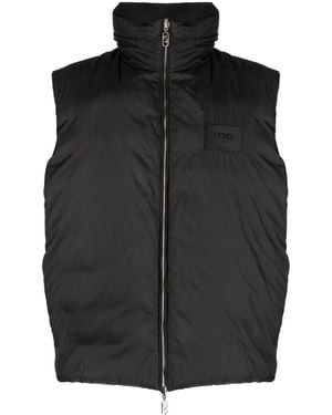 Fendi Reversible Padded Gilet - Men's - Polyester - Black
