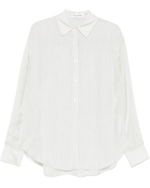 Frankie Shop Peri Striped Shirt - White