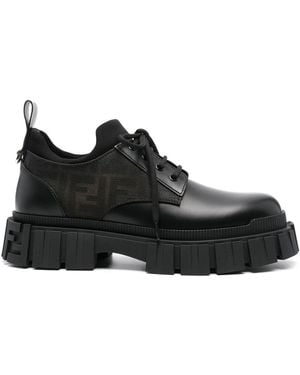 Fendi Force Lace-Up Shoes - Black