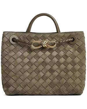Bottega Veneta Andiamo Small Leather Tote Bag - Metallic