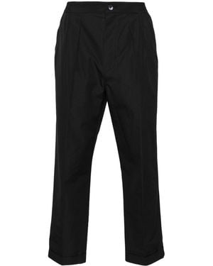 Tom Ford Pleated Straight-Leg Trousers - Black