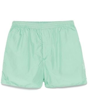 AURALEE Light Sheer Shorts - Green