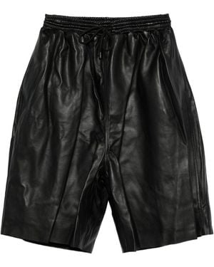 LỰU ĐẠN Elasticated Shorts - Black