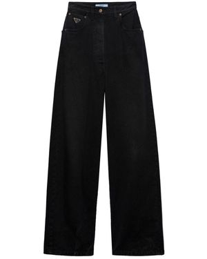 Prada Wide-Leg Jeans - Black