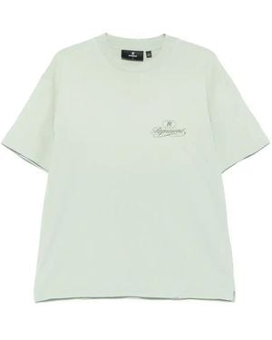 Represent Logo-Print T-Shirt - Blue