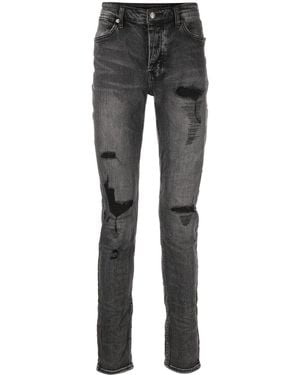 Ksubi Van Winkle Angst Trashed Skinny Jeans - Grey